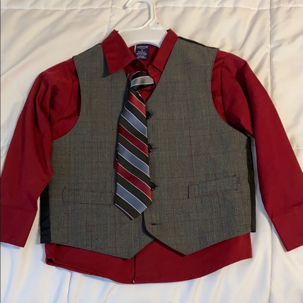 Boys dress vest set